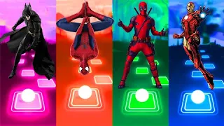 Tiles Hop EDM Rush - Batman vs Spider man vs Deadpool vs Iron man