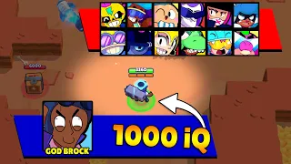 1000iQ GOD BROCK Broken All Brawlers! Brawl Stars Funny Moments & Wins & Fails & Glitches ep.388