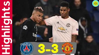 PSG vs Manchester United 3-3 Highlights & Goals - Champions League 2018-2019 | PSG Match Highlights