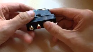 RGB Scart to Composite 3RCA S-Video AV TV Audio Adapter