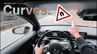 🔊💥 Mercedes-AMG A35 blasting through winding roads - POV Drive - Pure Sound!