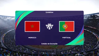 Morocco vs Portugal  (10/12/2022) Quarter-final FIFA World Cup Qatar 2022 Pes 2021