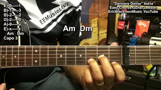How To Play Indila - Dernière Danse Guitar Lesson - French Pop Music