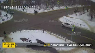 ДТП (авария г. Волжский) ул. Коммунистическая - ул. Карла Маркса 30-12-2021 14-18