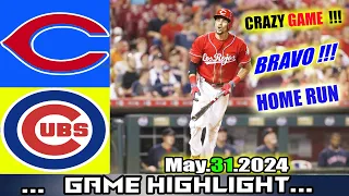 Cincinnati Reds Vs. Chicago Cubs 31/5/2024 Game Highlights | MLB Highlights | 2024 MLB Season