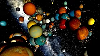 Combining 100 Planets To Make a Planetoid - Universe Sandbox