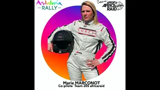 Marie Marconnot copilote sur le rallye d'Andalousie 2021