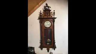 Antique Gustav Becker P64 wall clock from 1888 by Din973 (B80)