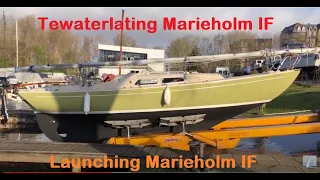 Tewaterlating Marieholm IF - Launching sailboat  - Sailing Marieholm IF -    Folkboat - If båt
