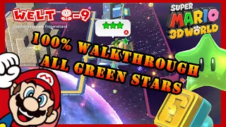 [World Flower-9] All locations green stars - Super Mario 3D World