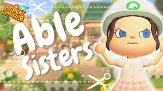 LET'S BUILD ABLE SISTERS AREA |TAILOR SHOP ACNH | COTTAGE CORE ISLAND | ANIMAL CROSSING NEW HORIZONS