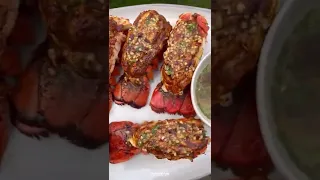 Smoked Lobster Tails with Spicy Garlic Butter Recipe | Over The Fire Cooking by Derek Wolf