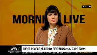 Three people killed in Nyanga fire