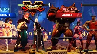 Street Fighter V AE Halloween Special Team Bash