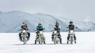 History Created | Motorcycle ride to frozen Pangong Lake | -15° |  Winter Ladakh |