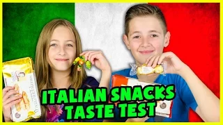 AMERICAN KIDS TRY ITALIAN SNACKS! CANDY & TREATS TASTE TEST