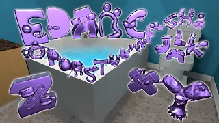 REACT TO DESTROY ALL 3D AMETHYST ALPHABET LORE FAMILY in BATH ROOM - Garry's Mod