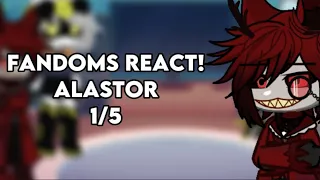 fandoms react to alastor! || 1/5 || hazbin hotel || gl2 || creds will be added in description later.