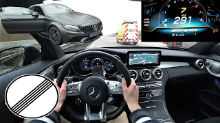 2020 Mercedes-Benz C63s AMG Coupe 4K POV DRIVE | Top Speed German Autobahn