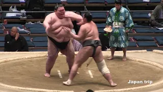 Sumoist Anatoly V. Mihahanov 大露羅 vs 出羽泉 2016春場所3日目 SUMO Сумоист Анатолий Валерьевич Михаханов