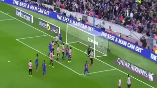 Lionel Messi INSANE FREEKICK GOAL FROM AN IMPOSSIBLE ANGLE