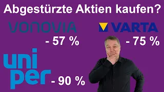 Jetzt in stark gefallene Aktien investieren?