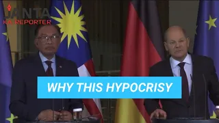 Malaysian PM slams West for hypocrisy on Israel in German Chancellor’s presence | Janta Ka Reporter