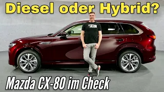 Mazda CX-80: Ab 55.350 Euro - Reihensechszylinder-Diesel und Plug-in Hybrid | Sitzprobe | 2024