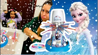 Tira varetas da frozen com a mamãe - Tia Amanda e Manu