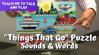 Speech Therapy Videos for Young Children..Things That Go Puzzle..Sounds & Words...Laura Mize