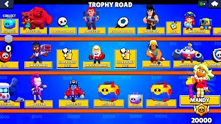 FULL OPENING TROPHY ROAD 0 to 20000 TROPHIES - Brawl Stars