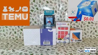 Are Rubik's Cubes from TEMU any good🤨? "Unboxing"!