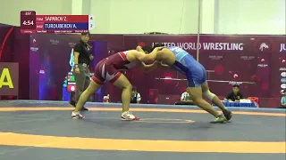 1/2 FS - 97 kg: Z. SAPAROV (TKM) v. A. TURDUBEKOV (KGZ)