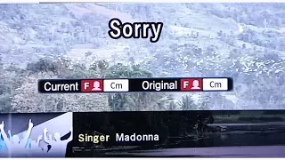 SORRY Madonna 🎵Karaoke Version🎵