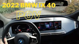 2022 BMW IX XDRIVE40 - POV DRIVE (high way, acceleration, little fun audi rs gt)