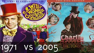 Charlie & the Chocolate Factory Cast 1971 vs 2005 | TCF