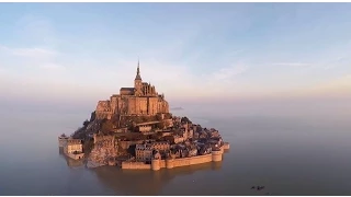 Grandes Marées : le Mont-Saint-Michel redevient une île