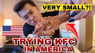 TRYING KFC AND IN AND OUT IN AMERICA + HOTEL ROOM TOUR IN HOLLYWOOD 😱