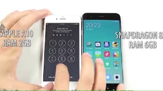 Xiaomi Mi6 vs iPhone 7 Speed Test