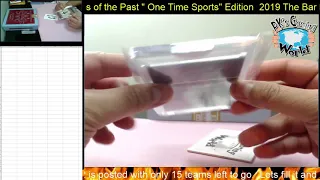 Super Break 2019 The Bar Pieces of the Past "One Time Sports" Edition