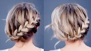 Hairstyle Of The Day: Simple Diagonal French Braid Updo | Milabu