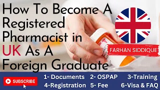 How To Become a Registered Pharmacist in UK As A Foreign Graduate