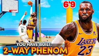 *NEW* 6'9 "2-WAY PHENOM" BUILD w/ CONTACT DUNKS is NOT FAIR in NBA 2K24! 6'9 DEMIGODS ARE BACK!?