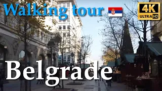 Belgrade, Serbia【Walking Tour】4K