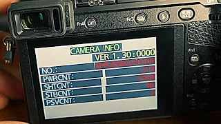 Как узнать количество кадров (пробег) на Panasonic LUMIX gx80/85