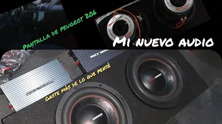 Pantalla de peugeot 206 adiós, bienvenido nuevo audio de carro **peugeot**