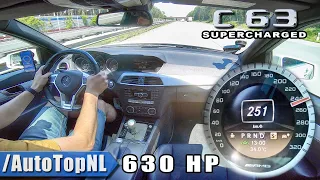 630HP C63 AMG SUPERCHARGED Elmerhaus on AUTOBAHN by AutoTopNL