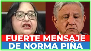 🔥 ¡NO LE TIENE MIEDO! NORMA PIÑA DESTROZA a AMLO y su PROPUESTA de BAJARLE el PRESUPUESTO a la CORTE