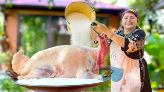 Whole LAMB is Cooked Under SALT with Interesting Method! Grandma's Secret Recipe.