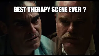 Therapy breakdown - THE MASTER (2012) informal processing scene -  film analysis by Rob Ager